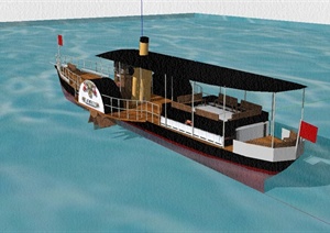 某独特运输船设计SU(草图大师)模型