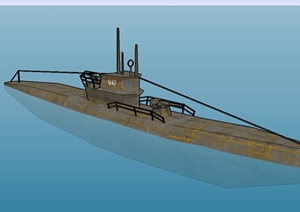 潜艇设计SU(草图大师)模型