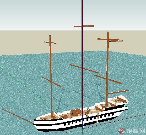 船只轮船设计su模型(2)