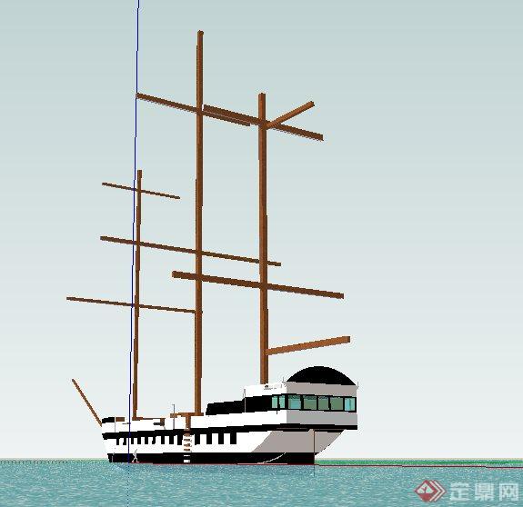 船只轮船设计su模型(3)