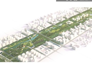 某城市中心公园景观轴线规划设计方案（84页）