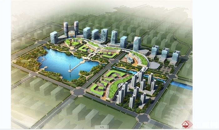 淮南市山南新区商务区景观规划设计JPG方案含SU模型以及设计说明(13)