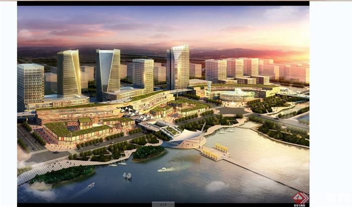 淮南市山南新区商务区景观规划设计JPG方案含SU模型以及设计说明(14)