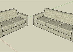 沙发组合设计SU(草图大师)模型
