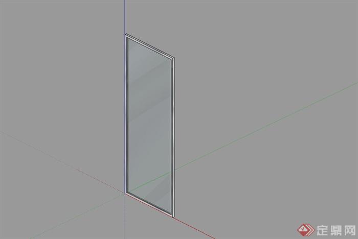 玻璃窗设计SU模型(2)