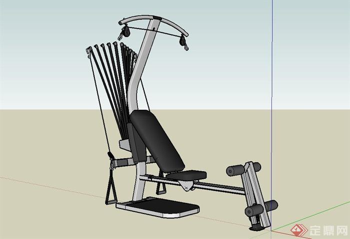 体育健身器械设计SU模型(1)