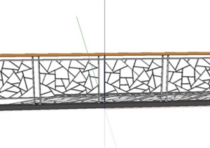 现代风格铁栏杆设计SU(草图大师)模型