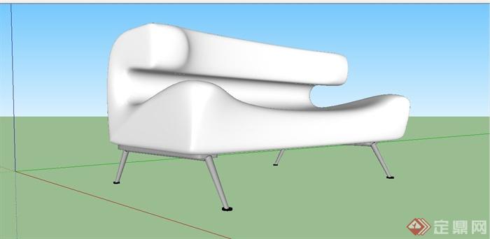 简洁现代风格沙发设计SU模型(1)
