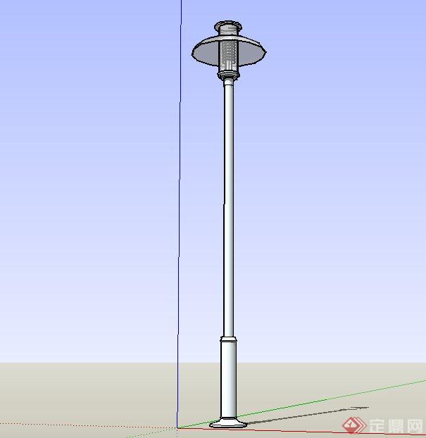 现代简洁庭院灯设计SU模型(1)