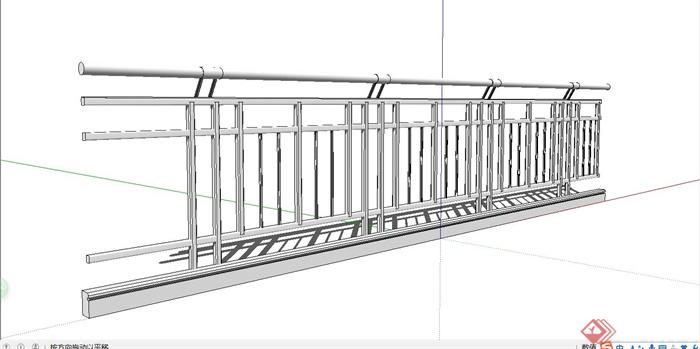 铁质围栏设计SU模型(1)