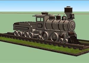 老式火车设计SU(草图大师)模型