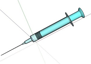 医疗针筒设计SU(草图大师)模型