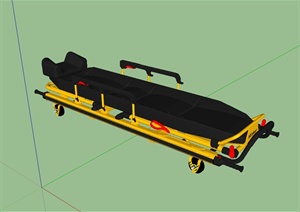 医院病人运输床设计SU(草图大师)模型