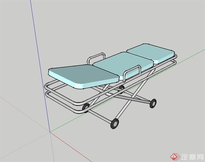 医疗床设计SU模型(3)