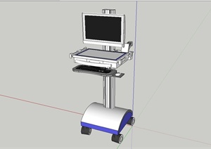 医疗电子显示器设计SU(草图大师)模型
