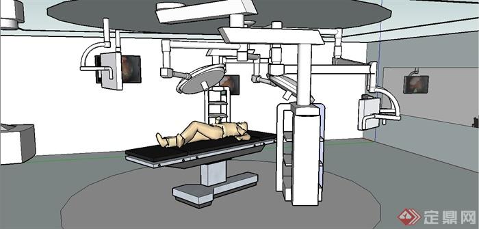 医疗手术室电子设备仪器设计SU模型(2)