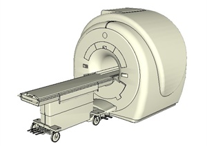 核磁共振医疗器械SU(草图大师)模型