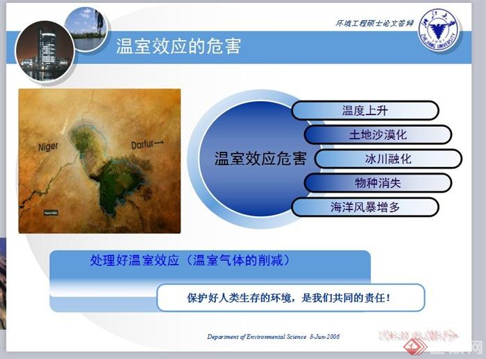 浙大环境工程硕士论文答辩设计PPT文档(5)