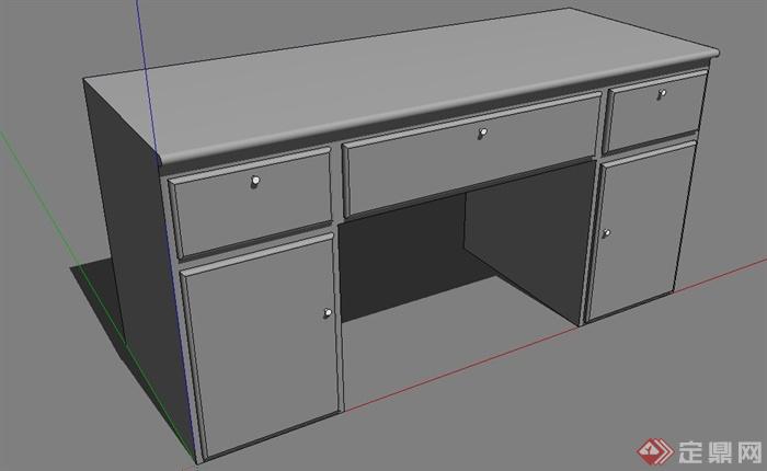 木棚、栏杆、桌子su模型(3)
