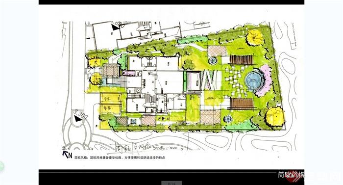 大江景欧式风格别墅区庭院景观规划设计JPG方案(9)