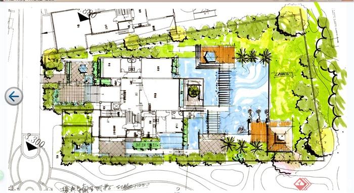 大江景欧式风格别墅区庭院景观规划设计JPG方案(22)