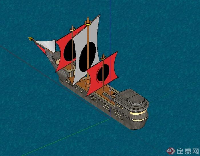 某海盗船设计su模型(2)