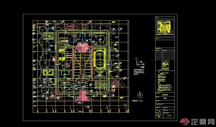 河北省中央党校景观规划设计CAD全套施工图(3)