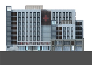 某现代风格人民医院建筑设计jpg方案