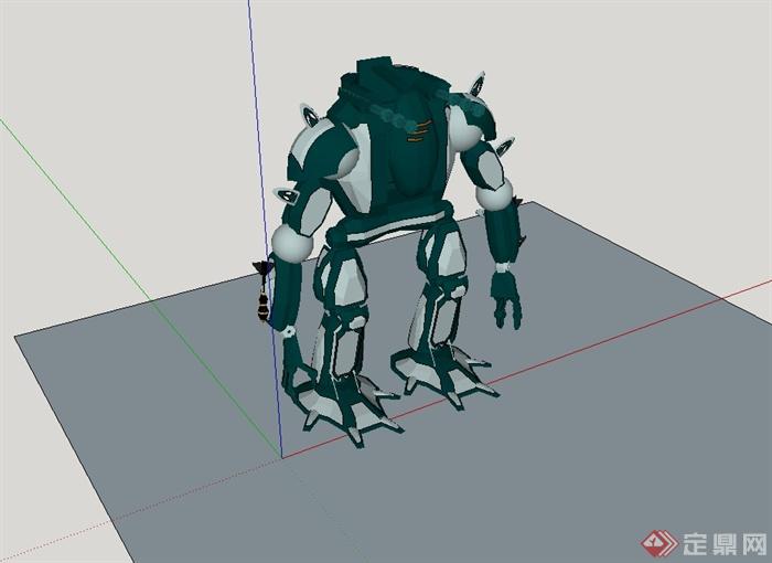 某战斗机器人设计su模型(2)