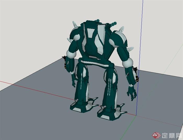 某战斗机器人设计su模型(3)