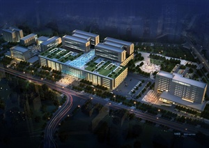 重庆医科大学附属第二江南人民医院规划设计jpg方案文本及CAD图纸
