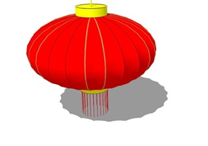 古典中式风格详细灯笼设计SU(草图大师)模型