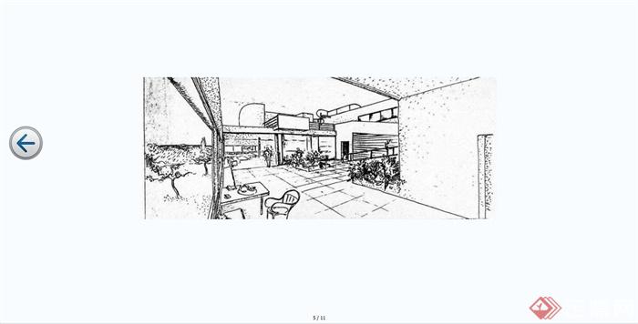 现代风格萨伏伊别墅建筑设计PPT方案含SU模型、CAD方案图和JPG实景图(8)