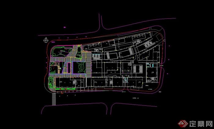 某古典中式风格风情商业广场景观规划设计CAD施工图(5)