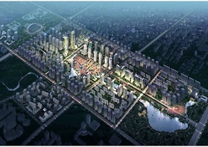 某大学城中央商务区策划及城市设计方案