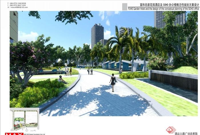 广东某现代风格酒店景观规划设计PDF方案(13)