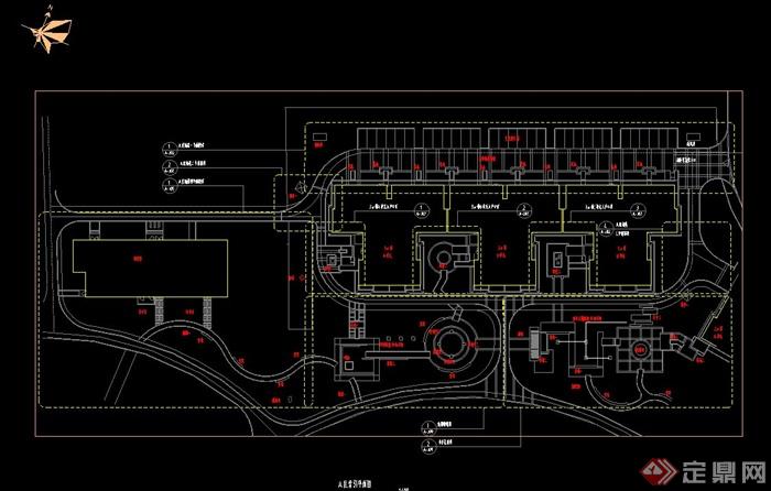 禹洲现代风格大学城景观规划设计CAD施工图(4)