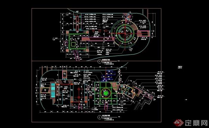 禹洲现代风格大学城景观规划设计CAD施工图(7)