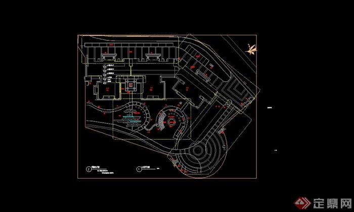 禹洲现代风格大学城景观规划设计CAD施工图(8)