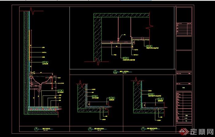 某现代中式风格中医医院门诊部建筑设计CAD施工图以及CAD室内装饰图(7)