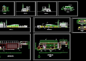 某现代风格客运站建筑设计CAD方案图
