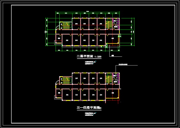 客运站二级汽车站建筑设计CAD方案-3200平9张CAD图(4)