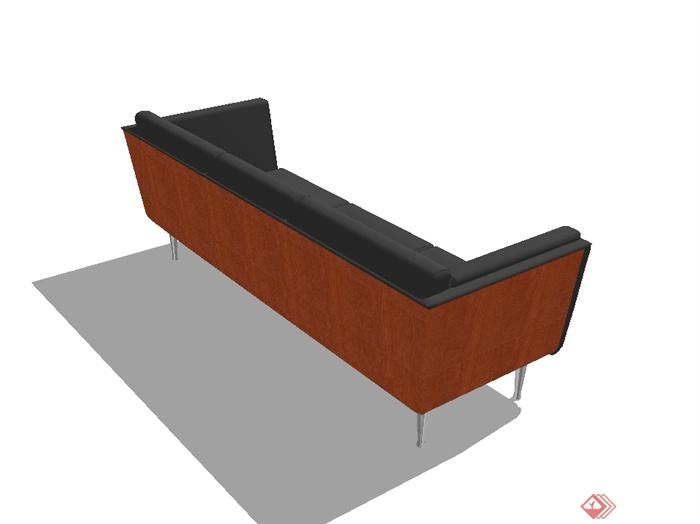 现代风格办公室沙发设计SU模型(3)