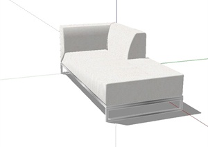 某现代风格详细独特沙发椅设计SU(草图大师)模型