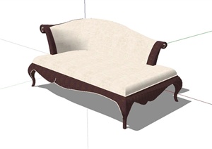 某简欧风格详细精致沙发设计SU(草图大师)模型