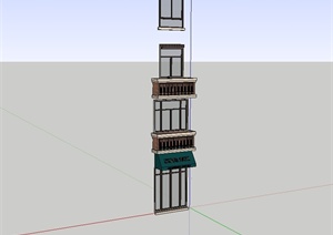 某简欧风格建筑门窗设计SU(草图大师)模型