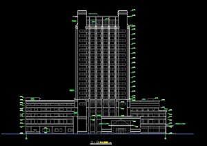 现代高层酒店建筑方案图纸