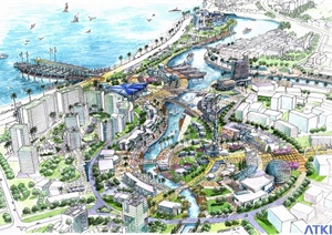 现代风格滨海旅游度假区城市规划设计pdf方案