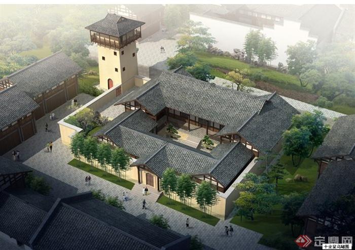 中式风格古镇重点建筑及沿街立面修缮规划设计方案(2)