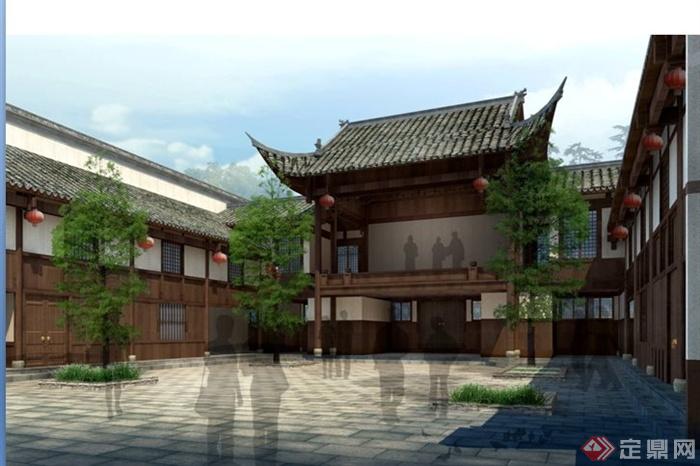 中式风格古镇重点建筑及沿街立面修缮规划设计方案(3)